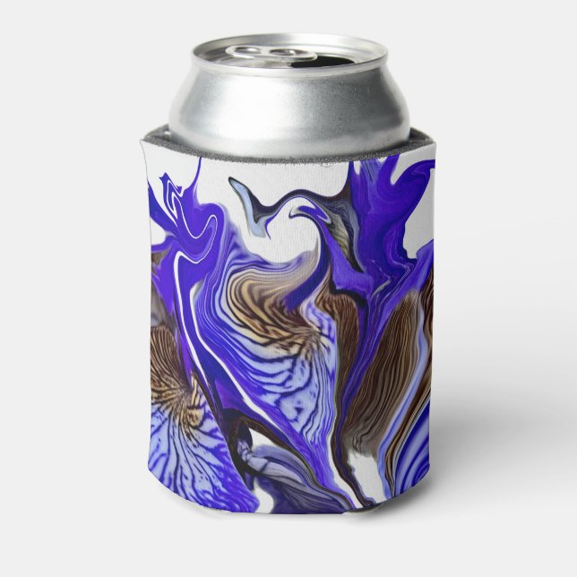 Rafraîchisseur Pour Canette Fleurs Iris Violets (Can Dos)
