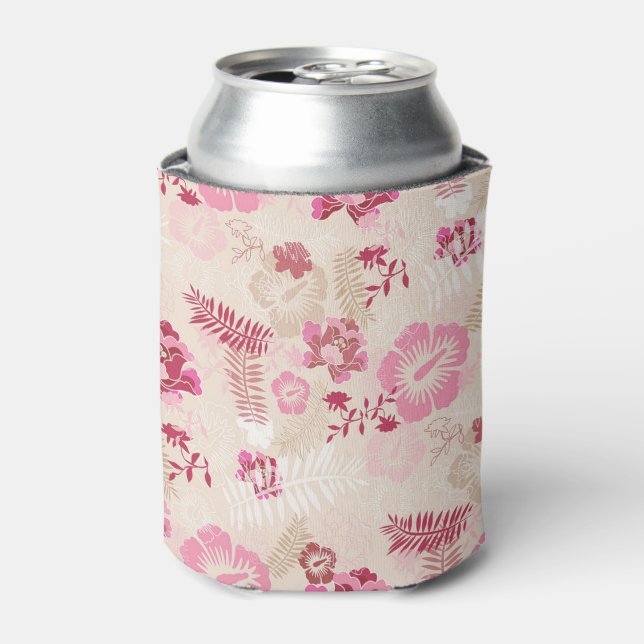Rafraîchisseur Pour Canette Fleurs modernes roses mignonnes motif Haut basket (Can devant)