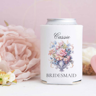 Rafraîchisseur Pour Canette Fleurs roses vintages Présentation de la propositi