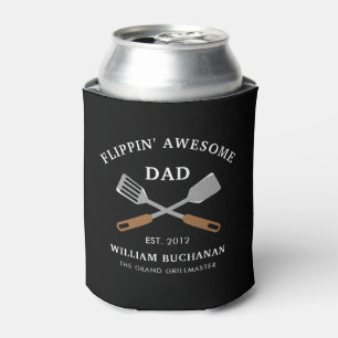 Rafraîchisseur Pour Canette Flippin Awesome Papa BBQ Père personnalisé