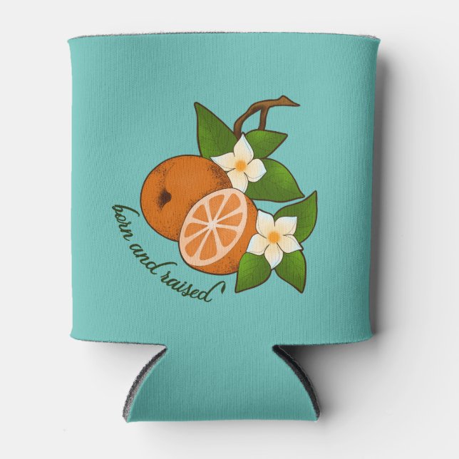 Rafraîchisseur Pour Canette Florida Orange né et élevé (Devant)
