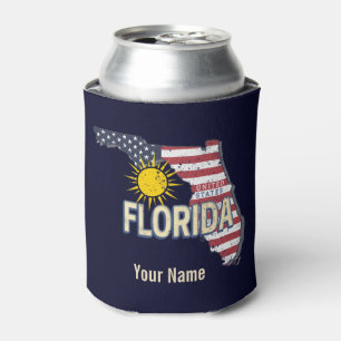 Rafraîchisseur Pour Canette Floride États-Unis Carte Retro Vintage USA
