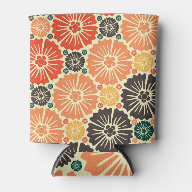 Rafraîchisseur Pour Canette Fond d'écran Art Nouveau Retro Design. (Devant)