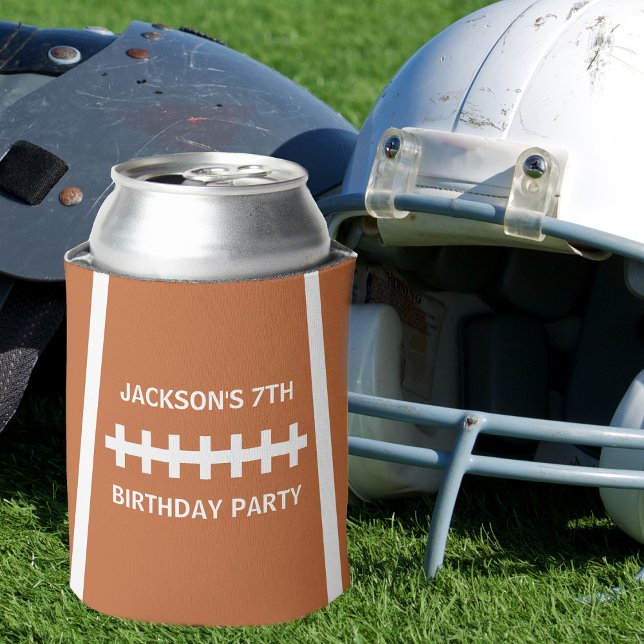 Rafraîchisseur Pour Canette Football Joueur Ball Custom Sports Anniversaire (Créateur téléchargé)