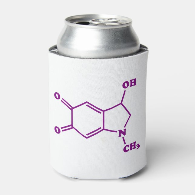 Rafraîchisseur Pour Canette Formule chimique moléculaire adrénochrome (Can devant)