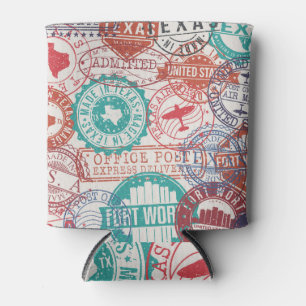Rafraîchisseur Pour Canette Fort Worth Texas : timbres de voyage.