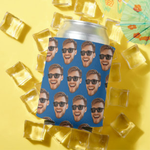 Rafraîchisseur Pour Canette Fournitures De Fête Personnalisées Bleues Avec Vis