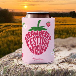 Rafraîchisseur Pour Canette Fraise Festival Forever Cute Personnalisable