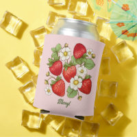 Fraise fruit d'été Nom customisé