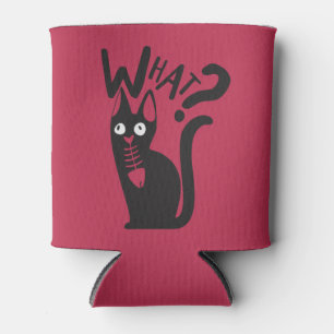 Rafraîchisseur Pour Canette Fun Chat Noir Innocent Prank Plaisanter Carton Rou