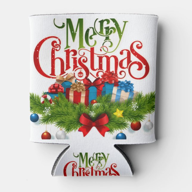 Rafraîchisseur Pour Canette Fun Christmas Designs (Devant)