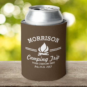 Rafraîchisseur Pour Canette Fun Retro Custom Camping Voyage Camping Feu