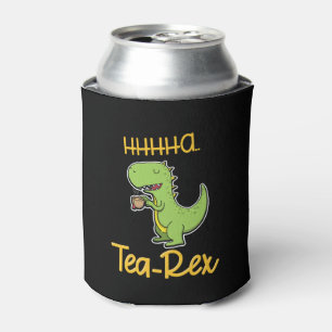 Rafraîchisseur Pour Canette Fun Tyrannosaurus Rex Sipping Tea Party