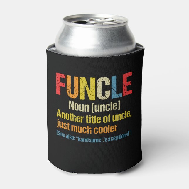 Rafraîchisseur Pour Canette Funcle Définition Drôle Drôle Cadeau Pour Oncle (Can devant)