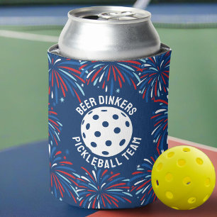 Rafraîchisseur Pour Canette Funny Beer Drinker Patriotic Pickleball Party