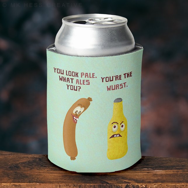 Rafraîchisseur Pour Canette Funny Bière Bratwurst Pun Wurst Pale Ale (Créateur téléchargé)