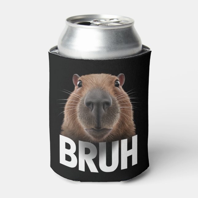 Rafraîchisseur Pour Canette Funny Capybara Bruh (Can devant)