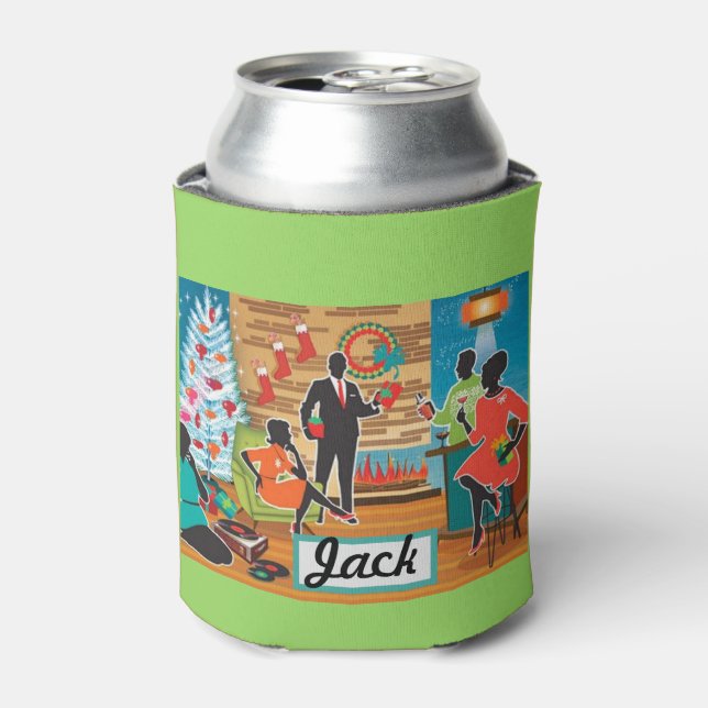 Rafraîchisseur Pour Canette Funny Christmas Stocking Stuffer VOTRE NOM Bière (Can devant)