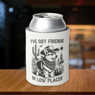 Rafraîchisseur Pour Canette Funny Corgi Cowboy Can Cooler