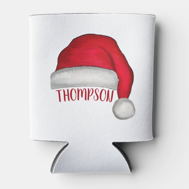 Rafraîchisseur Pour Canette Funny Cute Père Noël Custom Holiday Noël (Devant)