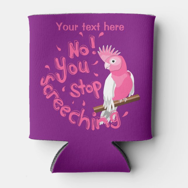 Rafraîchisseur Pour Canette Funny Galah Cockatiel (Devant)