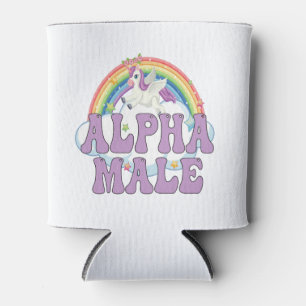Rafraîchisseur Pour Canette Funny Ironic Alpha Homme Unicorne arc-en-ciel magi