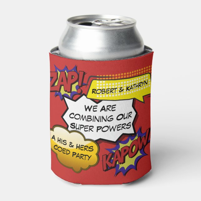 Rafraîchisseur Pour Canette Funny Superhero Bachelor / Bachelorette (Can devant)
