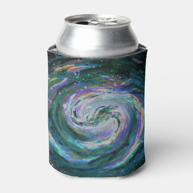 Rafraîchisseur Pour Canette Galaxie d'émeraude et de violet (Can devant)