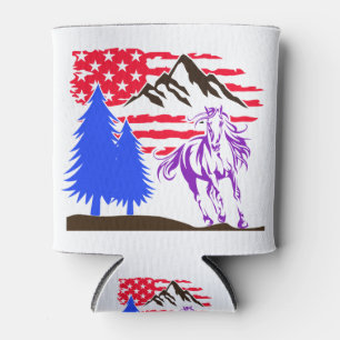 Rafraîchisseur Pour Canette Galloping Wild Mountain Horse