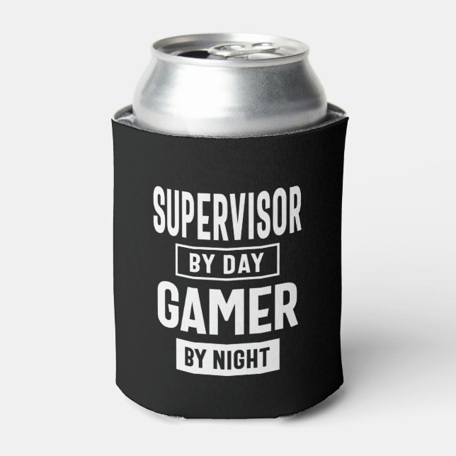 Rafraîchisseur Pour Canette Gamer et Superviseur Titre du travail Cadeau (Can devant)