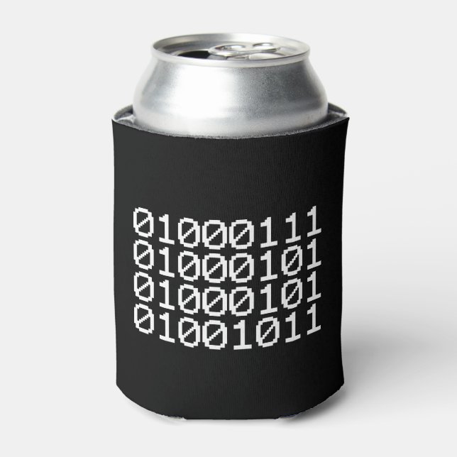 RAFRAÎCHISSEUR  POUR CANETTE GEEK BINAIRE CAN COOLER (Can devant)