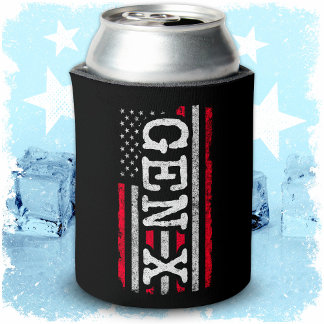 Rafraîchisseur Pour Canette Génération X American Flag Fier Gen Xer Gen X