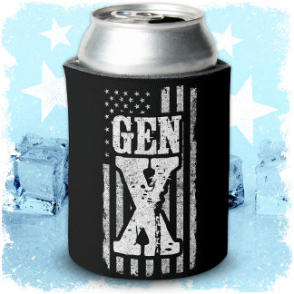 Rafraîchisseur Pour Canette Génération X Fière Gen Xer Drapeau Américain Gen X
