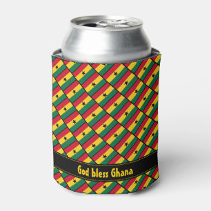 Rafraîchisseur Pour Canette GHANA FLAG Dieu béni Personnalisé Ghana