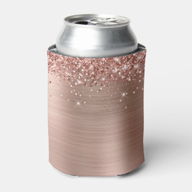 Rafraîchisseur Pour Canette Glitterie Rose Gold Foil vide (Can devant)