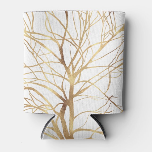 Rafraîchisseur Pour Canette Gold Tree Silhouette (Devant)