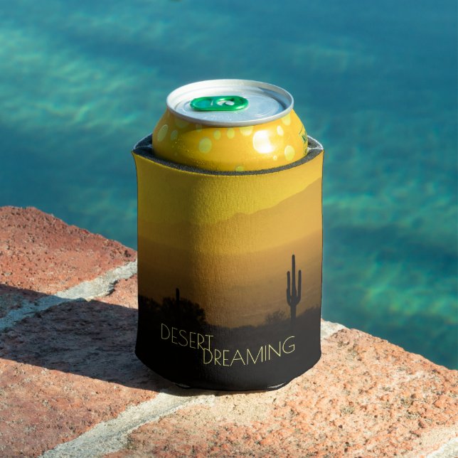Rafraîchisseur Pour Canette Golden Amber Sunset Cactus Desert Dream Arizona (Piscine in situ)