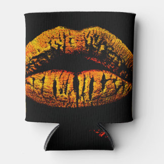 Rafraîchisseur Pour Canette Golden Lips Black Arrière - plan Sensual