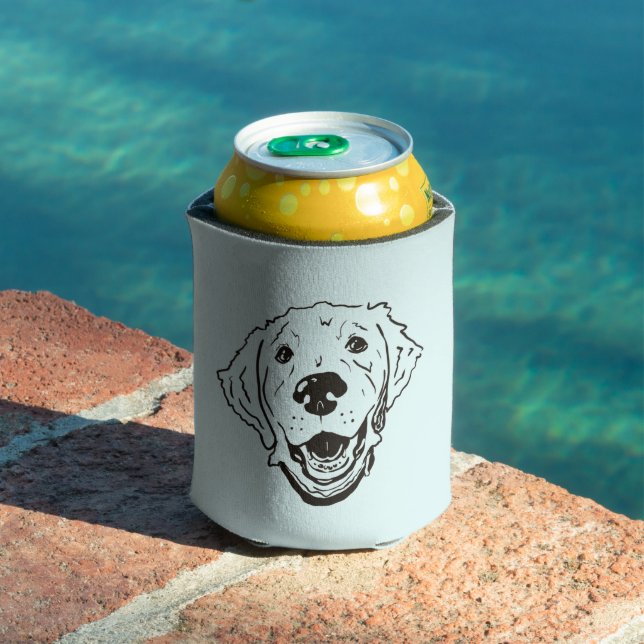 Rafraîchisseur Pour Canette Golden Retriever Peut Se Rafraîchir. (Piscine in situ)