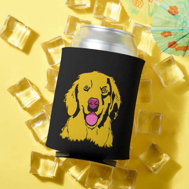 Rafraîchisseur Pour Canette Golden Retriever Pop Art Can Cooler (Été in situ)