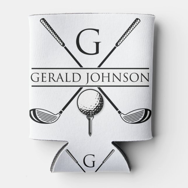 Rafraîchisseur Pour Canette Golf Design Monogramme Modèle (Devant)