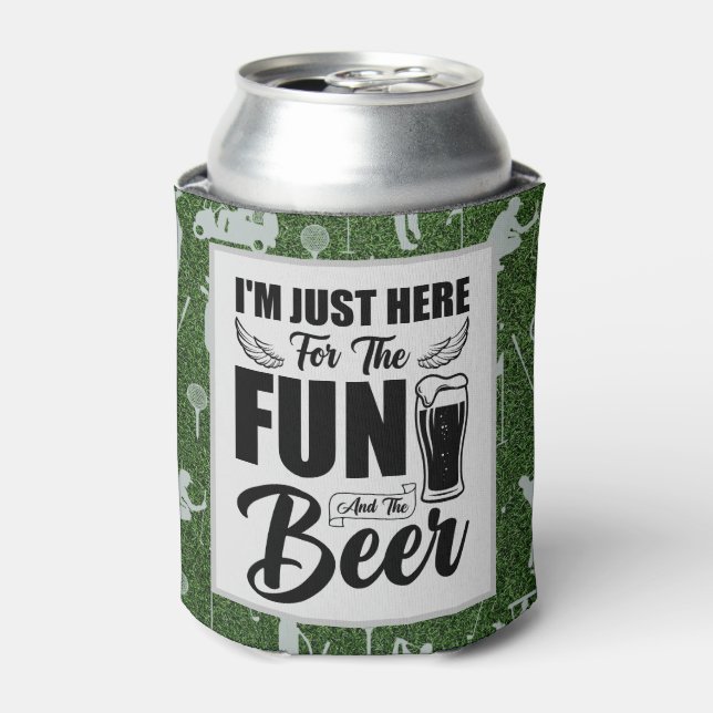 Rafraîchisseur Pour Canette Golf et bière Drôle de dire des citations (Can devant)