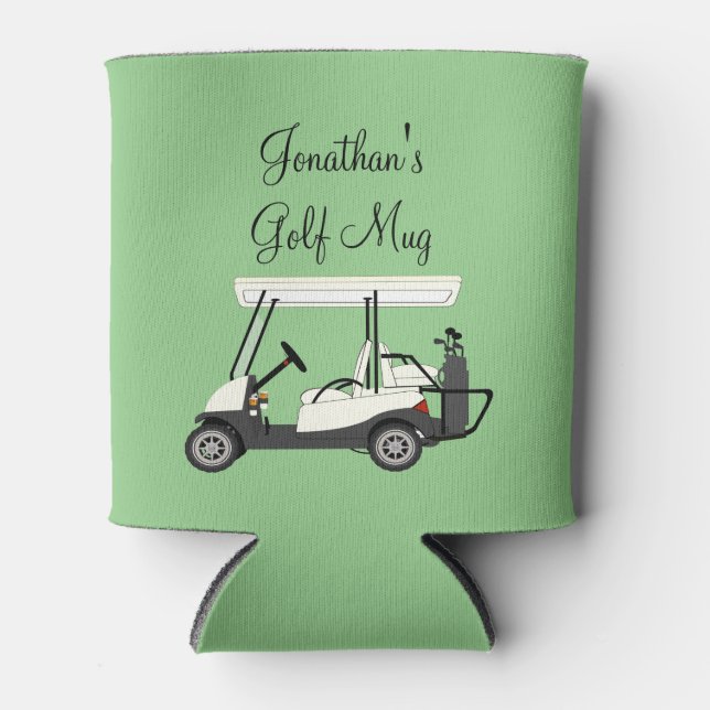 Rafraîchisseur Pour Canette Golf Panier de golf Bière de café personnalisée (Devant)