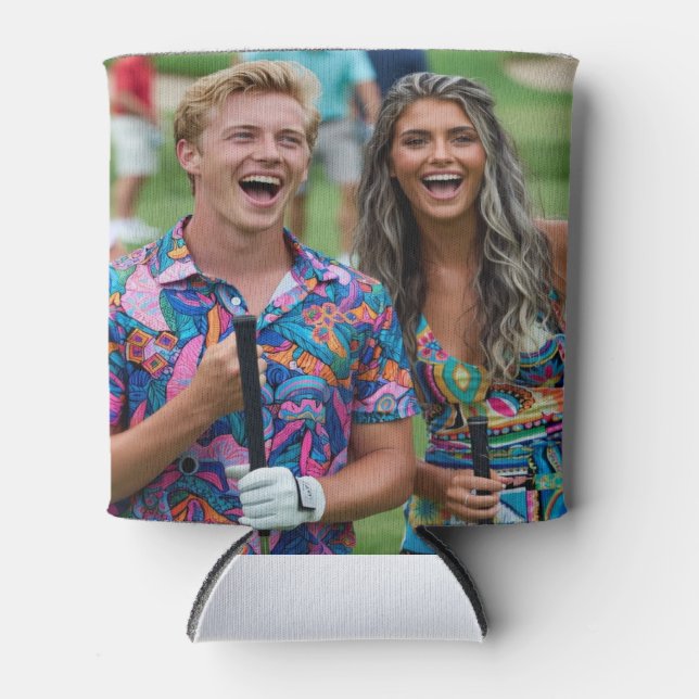Rafraîchisseur Pour Canette Golf Photo Customize Personalize (Devant)