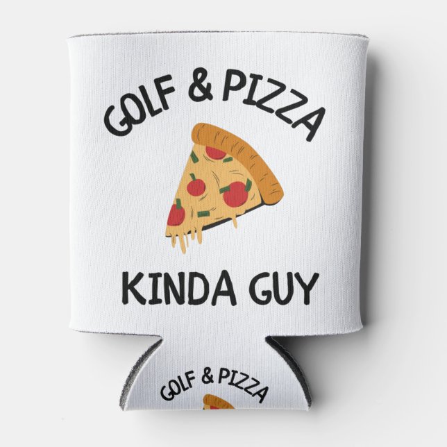 Rafraîchisseur Pour Canette Golf & pizza bonhomme (Devant)