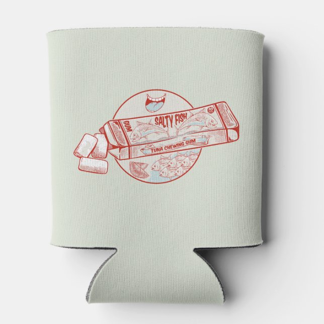 Rafraîchisseur Pour Canette Gomme à mâcher drôle thon goût de poisson (Dos)