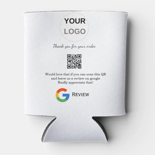 Rafraîchisseur Pour Canette Google examen logo de l'entreprise Analyser QR exa (Devant)