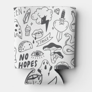 Rafraîchisseur Pour Canette Graffiti mignon : Doodle Art Set.