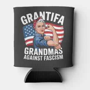 Rafraîchisseur Pour Canette Grand-mère Grantifa contre le facisme Pas de roi a