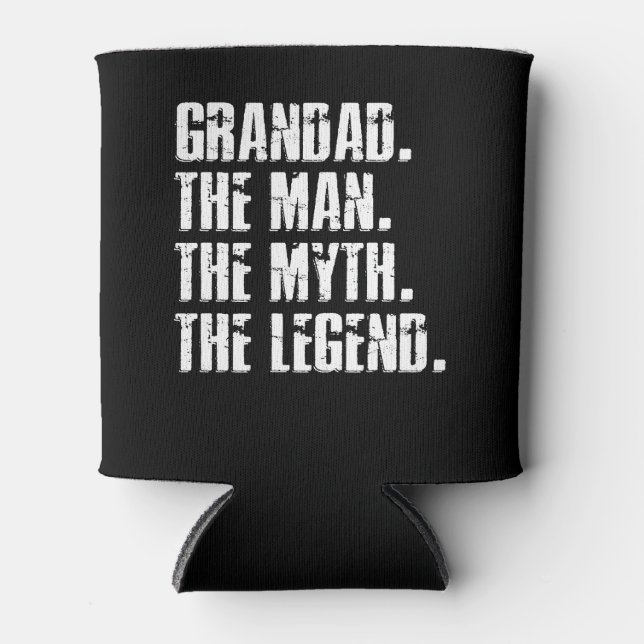 Rafraîchisseur Pour Canette GRANDAD THE MAN THE MYTH THE LEGEND Father's Day (Devant)
